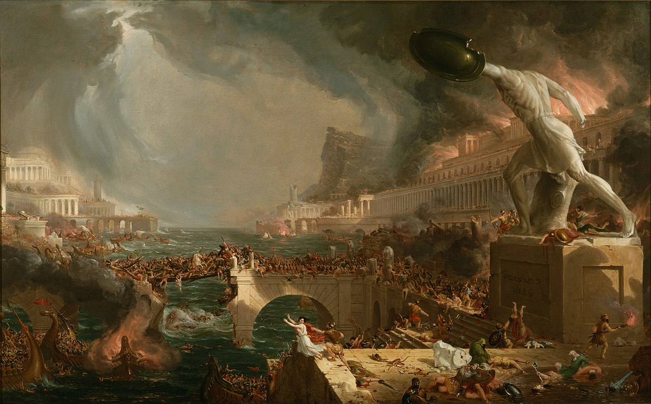 Cole Thomas, The Course of Empire Destruction, 1836